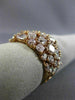 ESTATE LARGE 4.29CT PINK DIAMOND 18KT ROSE GOLD 3D MULTI SHAPE ANNIVERSARY RING