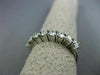 ESTATE .53CT DIAMOND 14KT WHITE GOLD SEMI ETERNITY WEDDING ANNIVERSARY RING #362