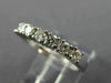 ESTATE .50CT ROUND DIAMOND 14KT WHITE GOLD 3D 7 STONE ANNIVERSARY RING #11456