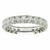 ESTATE .93CT DIAMOND 18KT WHITE GOLD 3D MULTI HEART ETERNITY ANNIVERSARY RING