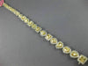 LARGE 11.36CT WHITE & FANCY YELLOW DIAMOND 18KT TWO TONE GOLD 3D TENNIS BRACELET