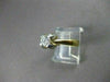 ESTATE .52CT DIAMOND 14KT W&Y GOLD SOLITAIRE FLORAL ENGAGEMENT RING #11348