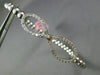 ESTATE .70CT DIAMOND 14KT WHITE GOLD 3D INFINITY FLEXIBLE LOVE BANGLE BRACELET