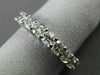 ESTATE 3.10CT ROUND DIAMOND 14K WHITE GOLD 3D SHARED PRONG ETERNITY RING #21839