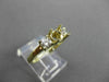 ESTATE .40CT DIAMOND 14KT YELLOW GOLD 3 STONE SEMI MOUNT ENGAGEMENT RING #21111