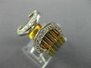 ESTATE CARTIER LARGE .50CT DIAMOND 18KT TWO TONE GOLD 3D MULIT ROW TENSION RING