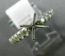 ESTATE .42CT DIAMOND 14KT WHITE GOLD 3D SEMI ETERNITY SEMI MOUNT ENGAGEMENT RING