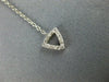 ESTATE .37CT DIAMOND 18KT WHITE GOLD 3D MULTI SHAPE LARIAT FUN NECKLACE