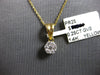 .25CT DIAMOND 14KT YELLOW GOLD CLASSIC CLUSTER FLOWER INVISIBLE FLOATING PENDANT