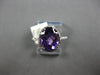 2.81CT DIAMOND & AAA AMETHYST 14KT WHITE GOLD OVAL & ROUND HALO ENGAGEMENT RING