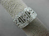 ESTATE WIDE .50CT DIAMOND 14KT WHITE GOLD 3D OPEN FILIGREE SEMI ETERNITY RING