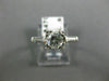 ANTIQUE .93CT OLD MINE DIAMOND PLATINUM SOLITAIRE FISHTAIL ENGAGEMENT RING #9770