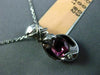 ESTATE .85CT DIAMOND & PINK SAPPHIRE 14KT WHITE GOLD SEMI BEZEL X LOVE PENDANT