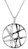 ESTATE LARGE 2.0CT DIAMOND 18KT WHITE GOLD 3D MULTI CIRCLE OF LIFE LOVE PENDANT