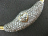 ESTATE LARGE 6.26CT WHITE & FANCY YELLOW DIAMOND 14K 2 TONE GOLD CHOKER NECKLACE