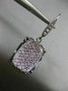 ESTATE LARGE 2.15CT DIAMOND & TOPAZ 18KT BLACK GOLD FILIGREE HANGING EARRINGS