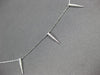 ESTATE .15CT DIAMOND 14KT WHITE GOLD 3D CLASSIC BY THE YARD SPIKY FUN NECKLACE