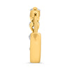3.33CT DIAMOND & AAA SAPPHIRE 14K YELLOW GOLD ROUND HUGGIE HOOP HANGING EARRINGS