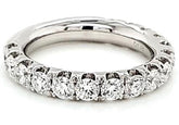 WIDE 1.74CT DIAMOND 18KT WHITE GOLD ROUND 3/4 ETERNITY WEDDING ANNIVERSARY RING