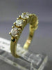 ESTATE 1.15CT DIAMOND 14KT YELLOW GOLD 3D 7 STONE WEDDING ANNIVERSARY RING #221