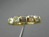 ESTATE .76CT PRINCESS & BAGUETTE DIAMOND 14KT YELLOW GOLD ANNIVERSARY RING #6893