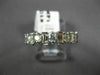 ESTATE .80CT DIAMOND 14KT WHITE GOLD 3D 11 STONE WEDDING ANNIVERSARY RING #10907