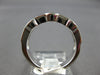 1.12CT DIAMOND 14KT WHITE GOLD 3D CHANNEL SEMI BEZEL WEDDING ANNIVERSARY RING