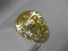 ESTATE LARGE 23.08CTW DIAMOND & AAA YELLOW TOPAZ 14KT YELLOW GOLD ETOILE RING