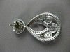 ANTIQUE LARGE 2.98CT DIAMOND 14KT WHITE GOLD FILIGREE FLORAL DROP EARRINGS 21706