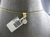 .25CT DIAMOND 14KT YELLOW GOLD CLASSIC CLUSTER FLOWER INVISIBLE FLOATING PENDANT