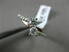ESTATE .60CT DIAMOND 14KT WHITE GOLD 3D 2 STONE CRISS CROSS COMPANION LOVE RING