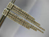 ESTATE WIDE & LONG 1.80CT DIAMOND 14KT WHITE GOLD 3D TRIPLE BAR EARRINGS #18425