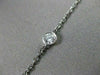 ESTATE 1.16CT DIAMOND 14KT WHITE GOLD DIAMOND BY THE YARD NECKLACE AMAZING #381