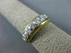 ESTATE .58CT DIAMOND 14K WHITE & YELLOW GOLD 3D WEDDING ANNIVERSARY RING #11548