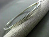 ESTATE .38CT ROUND DIAMOND 14KT WHITE GOLD 3D 3.5mm CLASSIC BANGLE BRACELET