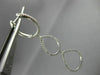 ESTATE LARGE .90CT DIAMOND 18KT WHITE GOLD 3D GRADUATING PEAR HANGING EARRINGS