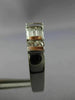 ESTATE .80CT ROUND & BAGUETTE DIAMOND 14K WHITE GOLD ANNIVERSARY GOLD RING #6051