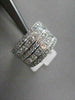 ESTATE WIDE F COLOR, VVS 4.0CT DIMAOND 18K GOLD RING