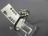 ESTATE .02CT DIAMOND 18KT WHITE GOLD 3D CLASSIC SOLITAIRE LOVE HEART RING #16385