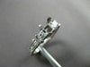 ESTATE .50CT DIAMOND 14KT WHITE GOLD 3 STONE SEMI MOUNT ENGAGEMENT RING #22429