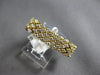 ESTATE 1.12CT DIAMOND 14KT YELLOW GOLD 3D MULTI ROW FLEXIBLE PANTHER LOVE RING