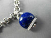 ESTATE LONG .81CT DIAMOND & MULTI GEM 14KT WHITE GOLD LUCKY BELL CHARM BRACELET