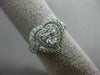 ESTATE 1.23CT ROUND & HEART DIAMOND 18KT WHITE GOLD HEART SHAPE DOUBLE HALO RING