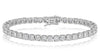 ESTATE LARGE 6.0CT DIAMOND 14K WHITE GOLD ROUND CLASSIC ETERNITY TENNIS BRACELET