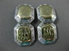 ANTIQUE LARGE 14KT 2TONE GOLD FILIGREE OCTAGON ENGRAVABLE CUFF LINKS #14070