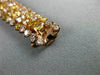 ESTATE LARGE GIA 24.03CT MULTI COLOR FANCY DIAMOND 18K ROSE GOLD TENNIS BRACELET