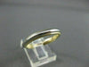 ESTATE PLATINUM & 18KT YELLOW GOLD3D PLAIN MILGRAIN WEDDING BAND RING 3MM #21863