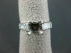 ESTATE 1.05CT DIAMOND 14KT WHITE GOLD PYRAMID SEMI MOUNT ENGAGEMENT RING #22419