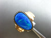 ESTATE LARGE .23CT CHOCOLATE FANCY DIAMOND & AAA OVAL 14K WHITE GOLD HALO RING