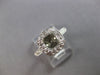 WIDE 1.35CT DIAMOND 14KT WHITE GOLD FILIGREE SEMI MOUNT ENGAGEMENT RING #28147